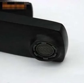 Álló mosdócsaptelep EYN CKB2241, egykaros, egylyukas kivitel fekete, matt fekete és sötétszürke felülettel — 16,5 cm
