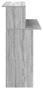 recepciós pult szürke sonoma 100x50x103,5 cm szerelt fa