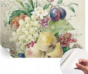 Fotótapéta Fali tapéta Hálószobába és Nappaliba Virágok és gyümölcsök 152x104 cm