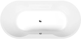 Polysan Io ovális fürdőkád 180x85 cm ovális fehér 16611