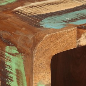 tömör újrahasznosított fa tálalószekrény 55 x 30 x 80 cm