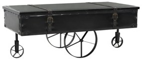 MDF és fenyő dohányzóasztal 110 x 55 x 43 cm