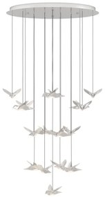 Eglo 390402 - LED Dimmelhető csillár zsinóron PARATEBUENO 17xLED/3W/230V króm