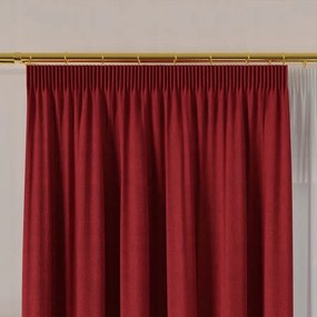 Szövet Függöny Anyag Manuel magasság 300cm piros