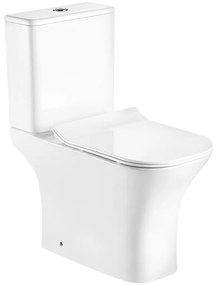 Kamet monoblokkos kompakt WC hátsó kifolyással ülőkével