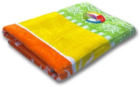 Stromboli szivárvány színű strandtörölköző