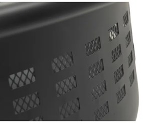 Hordozható fa tűzrakóhely rostéllyal fekete