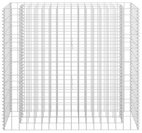 horganyzott acél gabion magaságyás 90 x 30 x 90 cm
