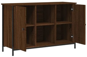 barna tölgyszínű szerelt fa TV-szekrény 100x35x65 cm