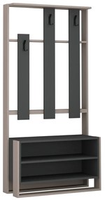 Fali akasztó cipőtartóval Chester Light Mocha andAnthracite