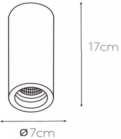 Lucide 35100/17/31 - Mennyezeti lámpa GIPSY 1xGU10/35W/230V fehér