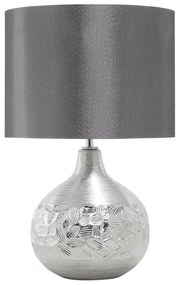 Ezüstszínű porcelán asztali lámpa 43 cm YAKIMA Beliani