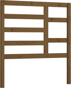 vidaXL mézbarna tömör fenyőfa ágyfejtámla 96 x 4 x 104 cm