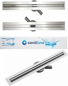 Sanitline Slim Vékonyított Vonalmenti Zuhanyfolyóka 60cm Alacsony, 46mm