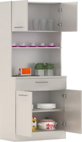 Négyajtós szekrény, kasmír, DOMIS NEW