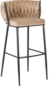 Bárszék bézs bársony, FLORES