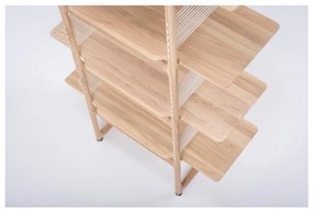 Muse tömör tölgyfa könyvespolc, magassága 216 cm - Gazzda