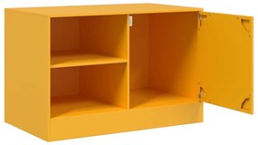 2 db mustársárga acél TV-szekrény 67 x 39 x 44 cm