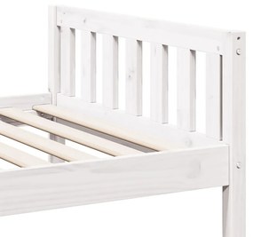 fehér tömör fenyőfa gyerekágy matrac nélkül 90 x 200 cm