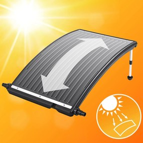 monzana® Napelem vízmelegítéshez 112x55x14 cm - antracit