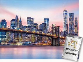 Fotótapéta Flizelina New York Brooklyn Híd Nyugat Este 350x250 ragasztó