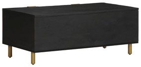 fekete szerelt fa dohányzóasztal 100 x 54 x 40 cm