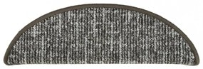 15 db antracitszürke lépcsőszőnyeg 56x17x3 cm