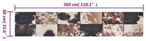 mosható állatbőr mintás bársony konyhaszőnyeg 60 x 300 cm