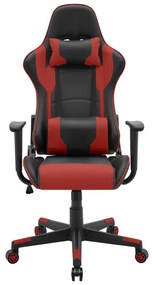 SILVERSTONE Irodai szék, fekete/piros