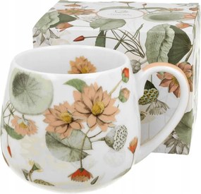 Porcelán hordó bögre Summer Flowers 430ml Ajándék Doboz Porcelán