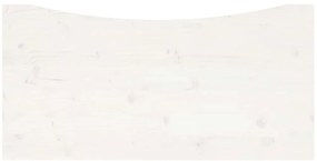 fehér tömör fenyőfa asztallap 110 x 55 x 2,5 cm