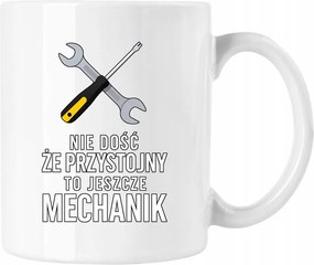 Bögre Jóképű Szerelő Humor Fehér 330ml