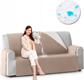 Vízálló ágytakaró kanapévédő kétszemélyes kanapéhoz bézs 110 cm