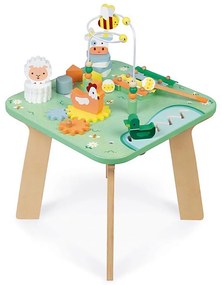 Janod - Interaktív gyerekasztal rét mintával