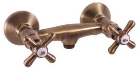 RAV Slezák MK180.5SM - MORAVA RETRO zuhanycsaptelep, antik sárgaréz