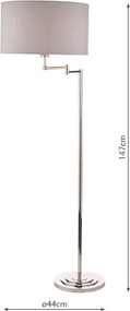 Laura Ashley Marlowe 3734177-Q Állólámpa 1x60W/E27 IP20