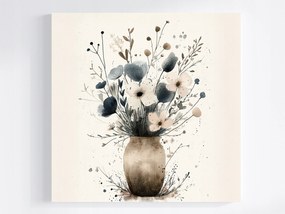 Vászonkép Canvas Grafika Akvarell Dekoráció Virágok Csokor 80x80