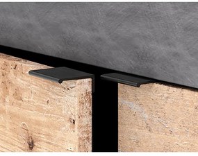 RUNEA komód, világosbarna/antracit