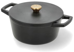 Indukciós tűzhelyhez alkalmas öntöttvas edény fedővel 3,6 l – Holm