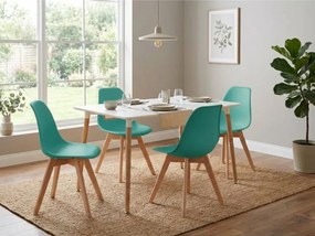 Zöld KITO szék bükkfa lábakkal