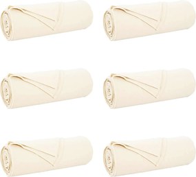 vidaXL Takarók 6 pcs Krém 210 x 140 cm Gyapjú