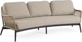 Világosbarna akácfa kerti kanapé Eulero – Bizzotto