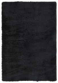 fekete hosszú szálú NAVARRA bozontos szőnyeg 200x290 cm