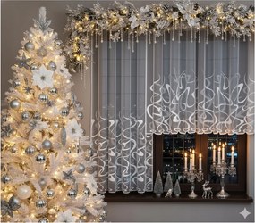 Függöny szalaggal fehér függöny Haft Nappali erkély 500x90