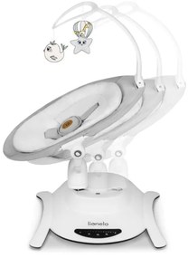 Lionelo - BELLA bébi ringató Grey Concrete, dallammal + távirányító