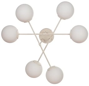 MOON felületre szerelhető csillár 6xE27/15W/230V krémszínű