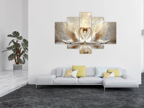 Kép - Arany hattyúk (150x105 cm)