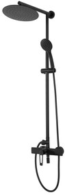 REA - Aldi zuhanygarnitúra csapteleppel 150mm, fekete, REA-P8800
