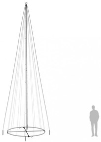 kúp alakú karácsonyfa 1134 színes LED-del 230 x 800 cm