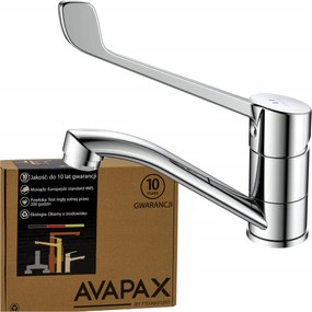 Mosdó csaptelep álló mozgatható mosdó csaptelep króm karral Avapax